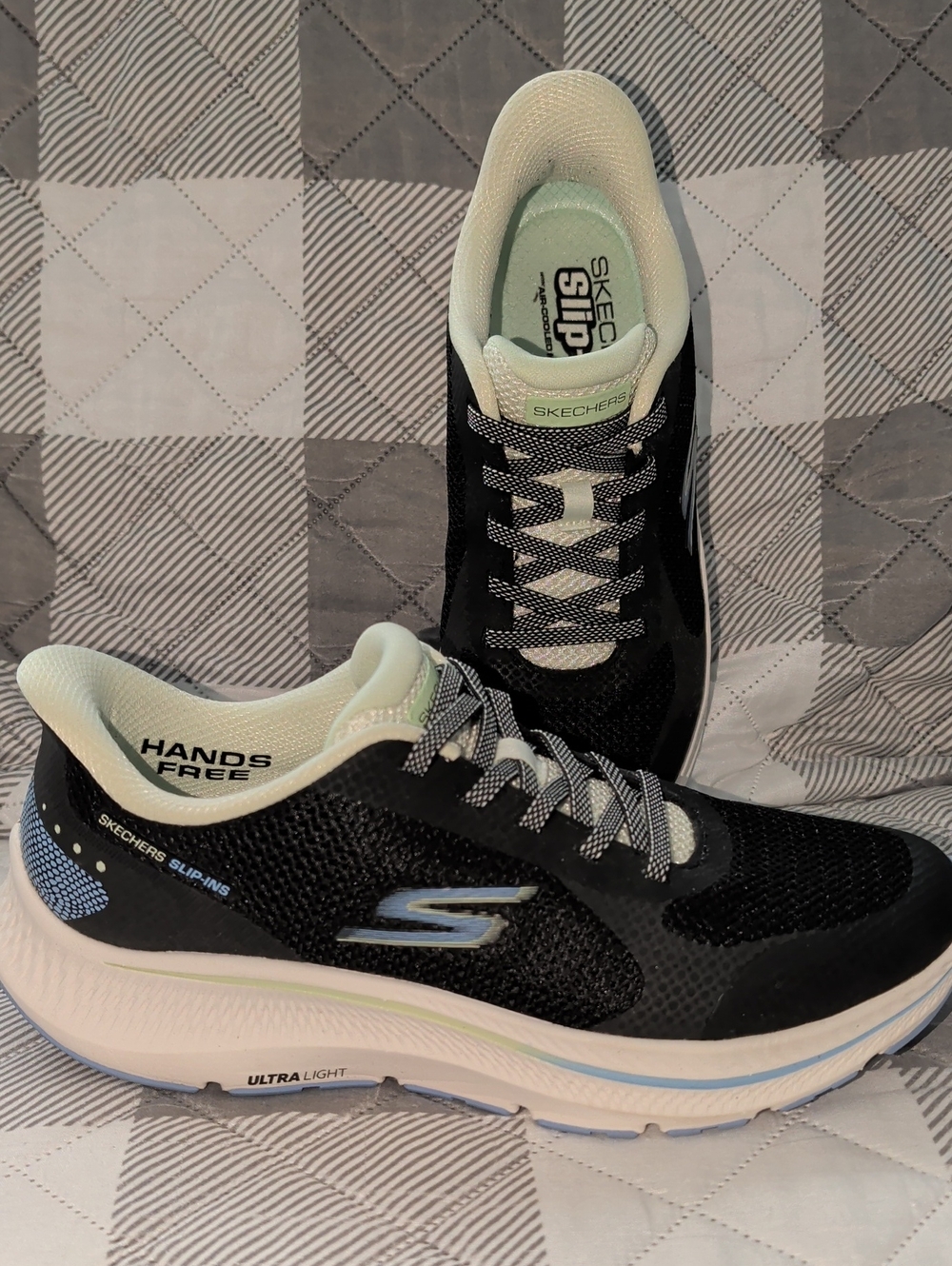 Skechers Slip Ins Sneakers 9 Black Go Run Consistent 2.0 captiva hands free